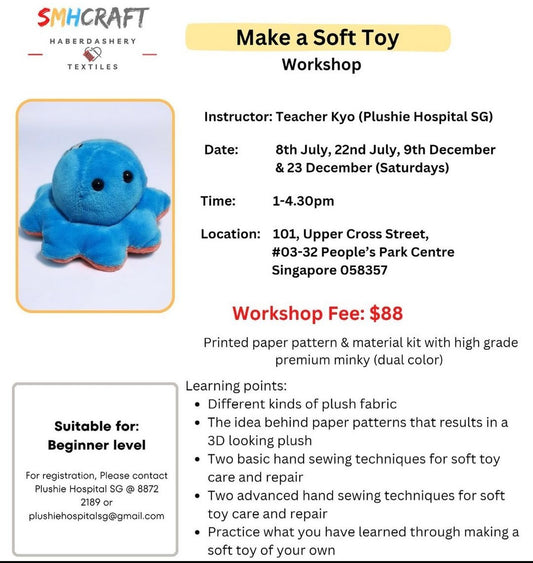 Make a Soft Toy Work Shop